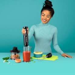 NutriBullet NBI60100 2-Speed Black Immersion Blender System with Attachments