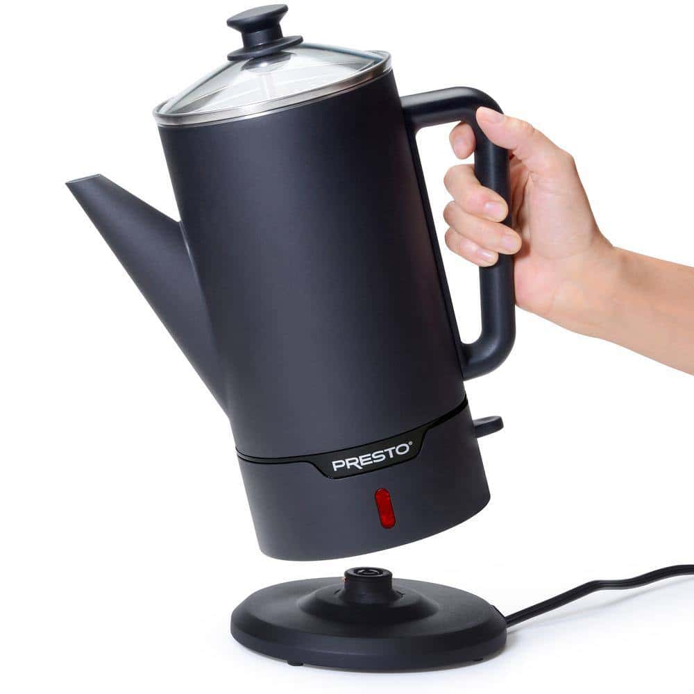 Presto 02815 12 Cup Black Stainless Steel Cordless-Serve Coffee Maker