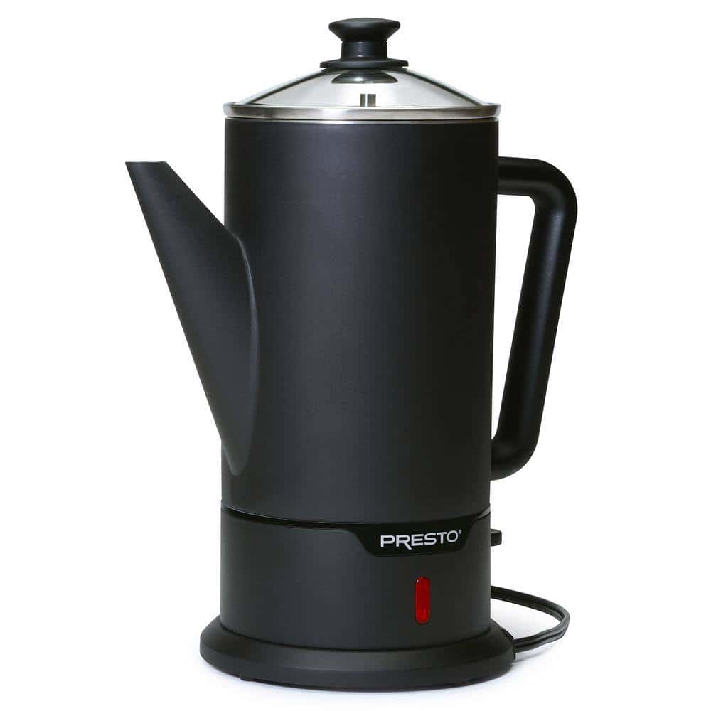 Presto 02815 12 Cup Black Stainless Steel Cordless-Serve Coffee Maker