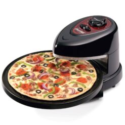 Presto 03430 Pizzazz Plus Rotating Pizza Black Oven 1235 Watts with Built-In Timer