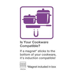 Salton Single Burner 8 in. Black Electric Portable Induction Cooktop