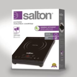 Salton Single Burner 8 in. Black Electric Portable Induction Cooktop