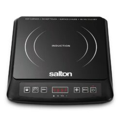 Salton ID1948 Single Burner 12.9 in. Black Electric Induction Cooktop