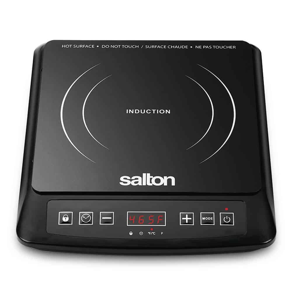 Salton ID1948 Single Burner 12.9 in. Black Electric Induction Cooktop