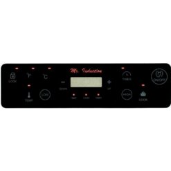 SPT Single Burner 7.25 in. Black and Silver Induction Hot Plate