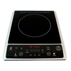SPT Single Burner 7.25 in. Black and Silver Induction Hot Plate