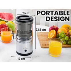 Zulay Kitchen 45-Watt Juice Vortex Lemon and Orange Juicer with USB Charger and Cleaning Brush Included
