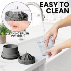 Zulay Kitchen 45-Watt Juice Vortex Lemon and Orange Juicer with USB Charger and Cleaning Brush Included