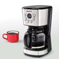 Starfrit 024001-002-0000 12-Cup Black Drip Coffee Maker Machine