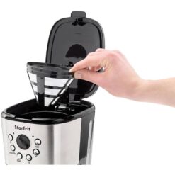 Starfrit 024001-002-0000 12-Cup Black Drip Coffee Maker Machine