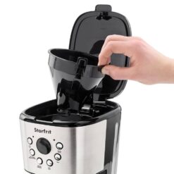 Starfrit 024001-002-0000 12-Cup Black Drip Coffee Maker Machine