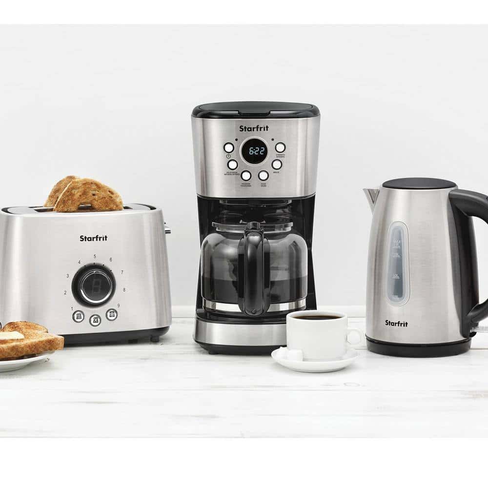 Starfrit 024001-002-0000 12-Cup Black Drip Coffee Maker Machine