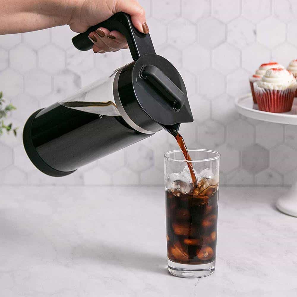 VINCI E23010 4-Cup Black Color Express Cold Brew Electric Coffee Maker With 4-Brew Strength Settings and Cleaning Cycle
