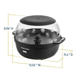 West Bend PCWBSCBK13 Stir Crazy 6 Qt. Popcorn Machine, in Black