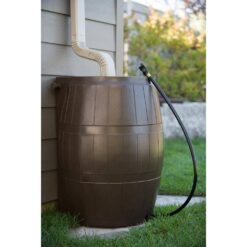 FCMP Outdoor Rain Catcher 50 Gal. Brown RC 4000 Rain Barrel