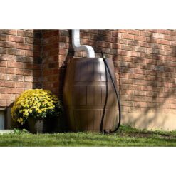 FCMP Outdoor Rain Catcher 50 Gal. Brown RC 4000 Rain Barrel