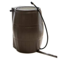 FCMP Outdoor Rain Catcher 50 Gal. Brown RC 4000 Rain Barrel