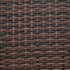 Karl home 132 Gal. Resin Wicker Storage Cuboid Deck Box