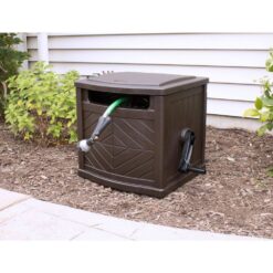 Suncast CPLPDH150 150 ft. Slide Trak Hose Hideaway - Java