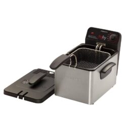 Presto 05461 Professional 3.2 Qt. Stainless Steel Deep Fryer with Fry Basket