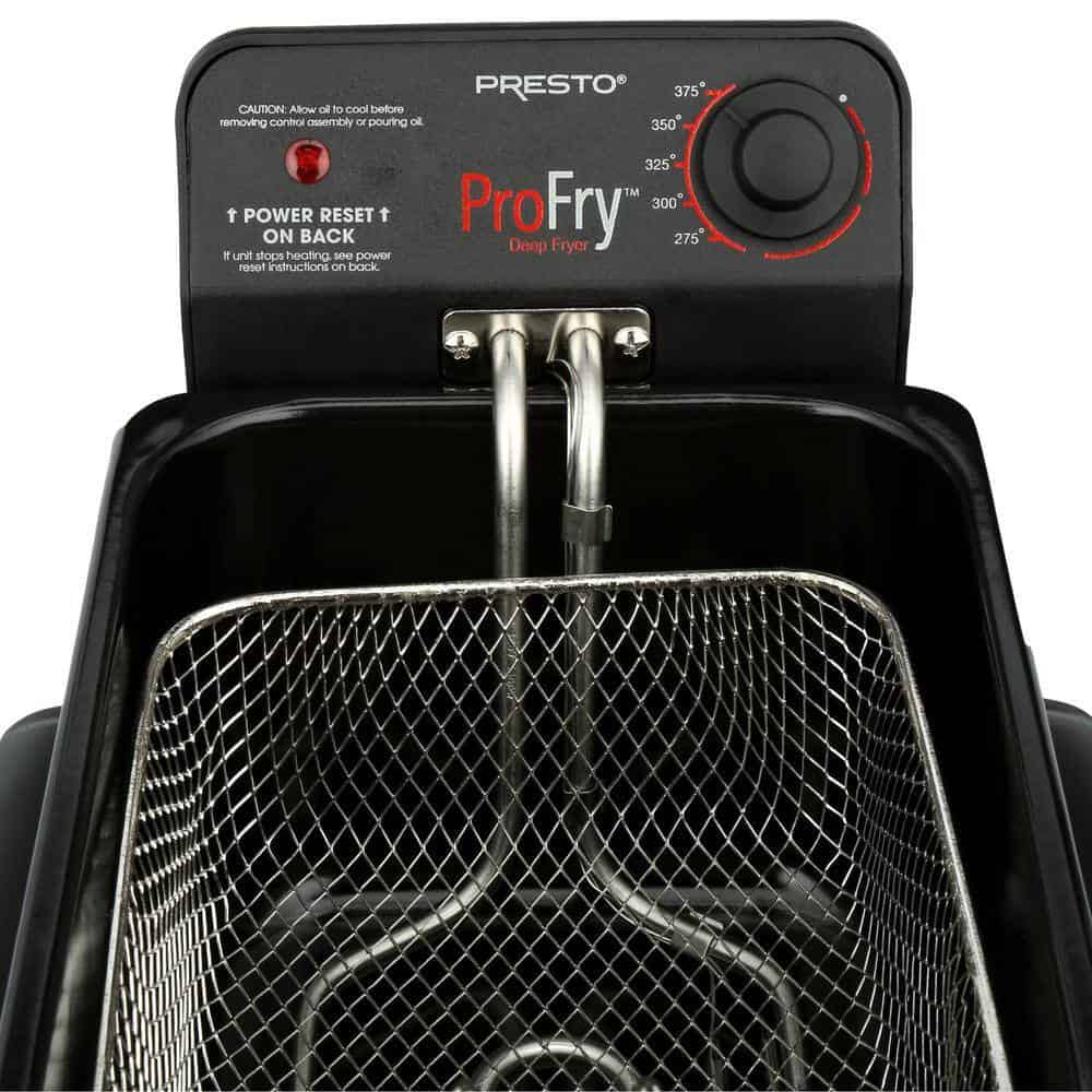 Presto 05461 Professional 3.2 Qt. Stainless Steel Deep Fryer with Fry Basket