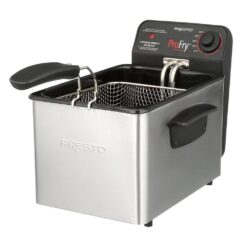 Presto 05461 Professional 3.2 Qt. Stainless Steel Deep Fryer with Fry Basket