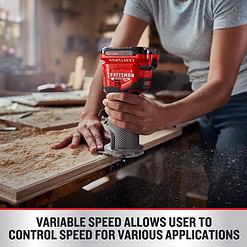 Craftsman V20 Cordless Fixed Base Router Tool Only