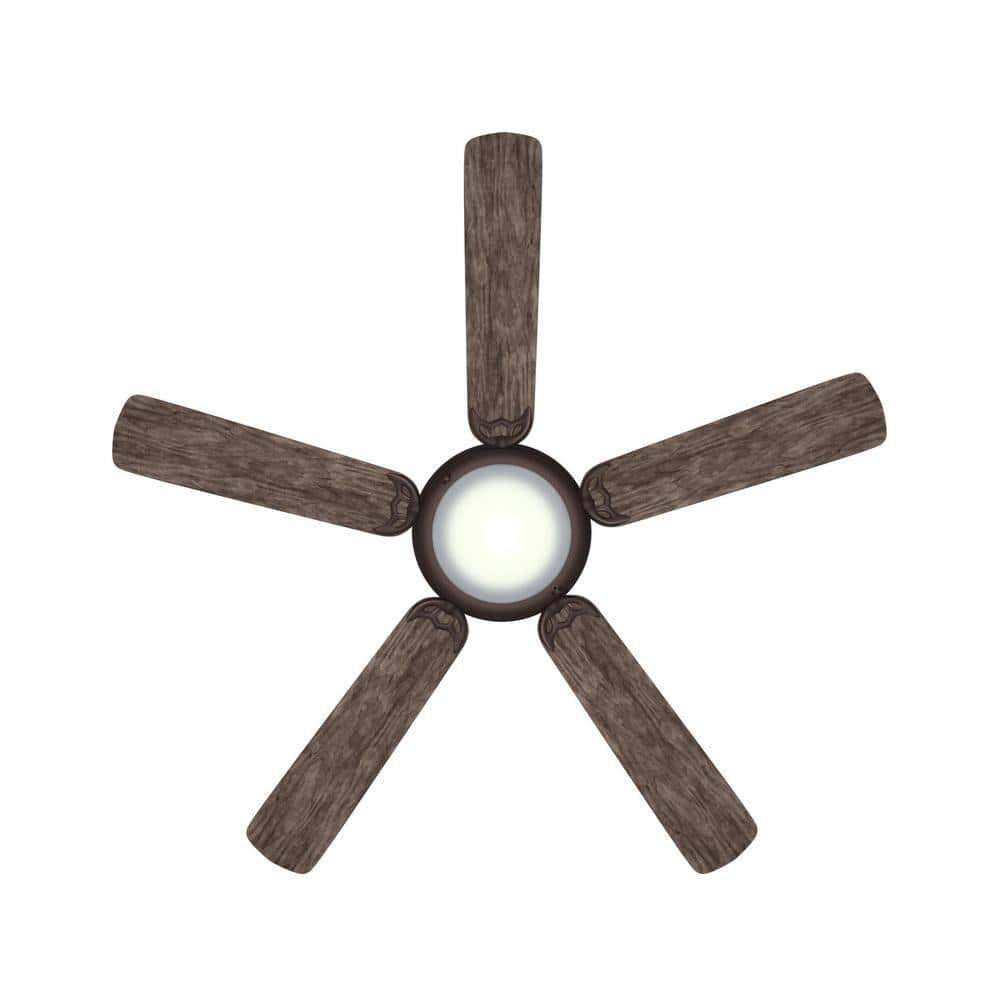 Hugger 52 in. LED Espresso Bronze Ceiling Fan