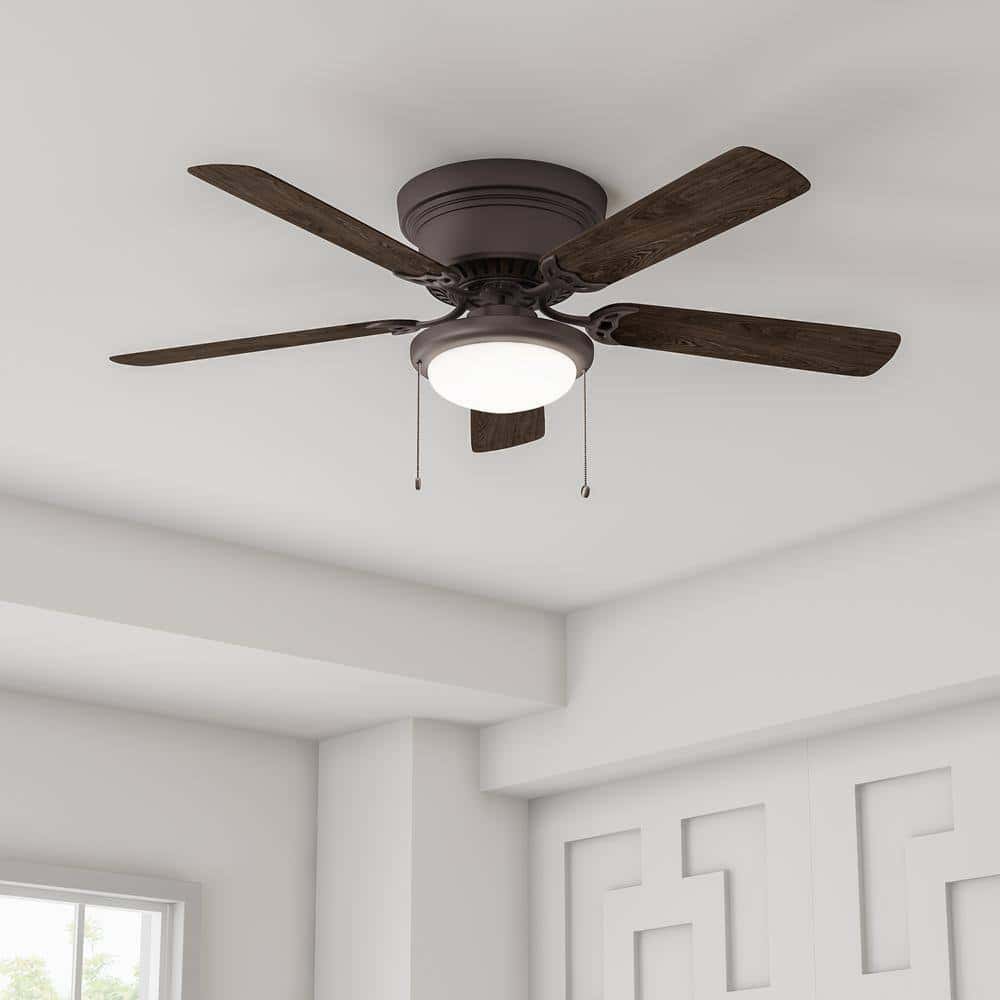 Hugger 52 in. LED Espresso Bronze Ceiling Fan