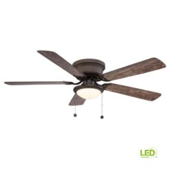 Hugger 52 in. LED Espresso Bronze Ceiling Fan