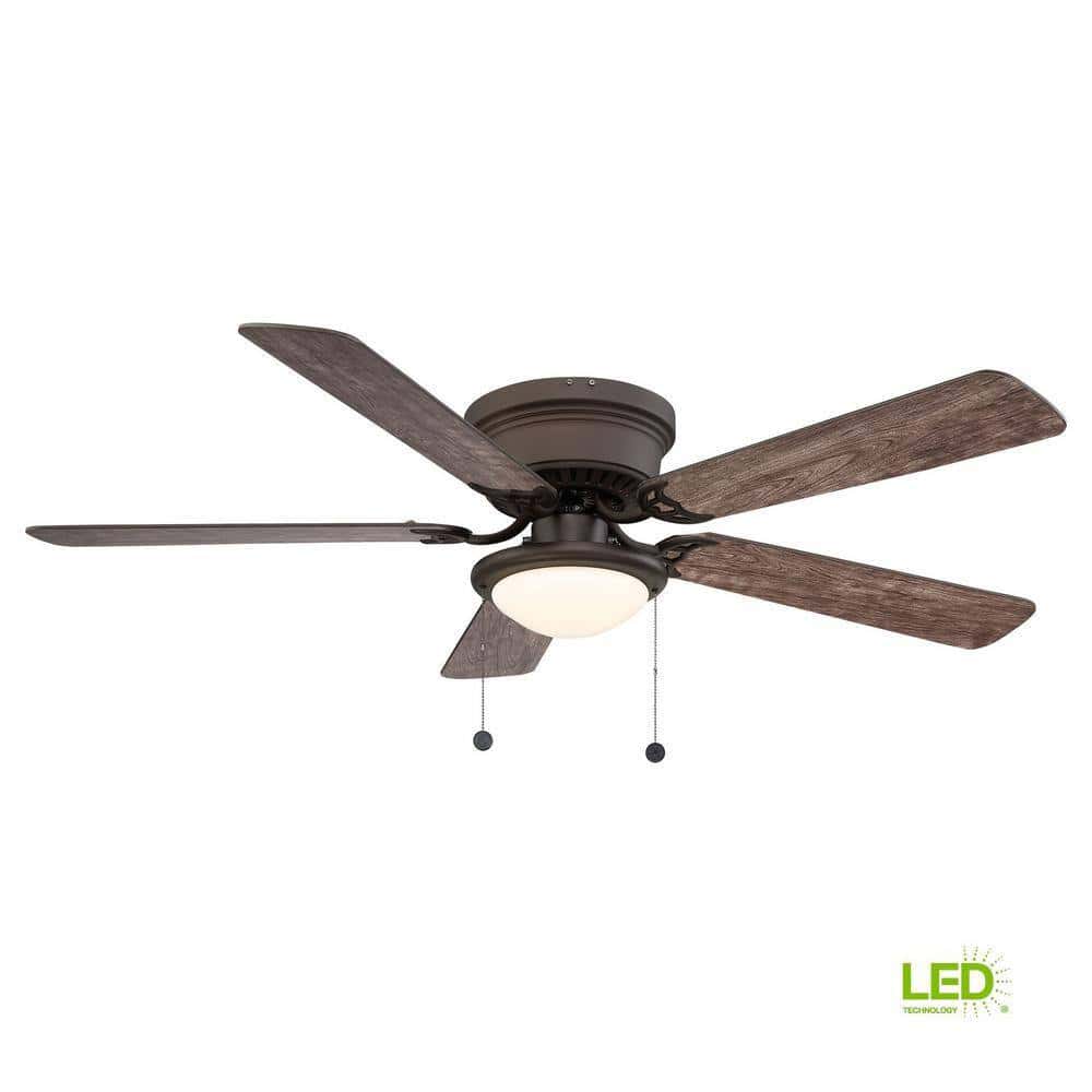 Hugger 52 in. LED Espresso Bronze Ceiling Fan