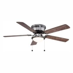 Hugger 52 in. LED Gunmetal Ceiling Fan