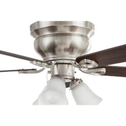 Clarkston II 44 in. LED Indoor Brushed Nickel Ceiling Fan with Light Kit