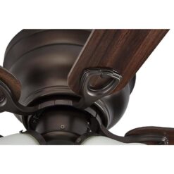Clarkston II 44 in. LED Indoor Oil Rubbed Bronze Ceiling Fan with Light Kit