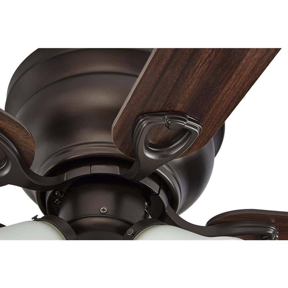 Clarkston II 44 in. LED Indoor Oil Rubbed Bronze Ceiling Fan with Light Kit