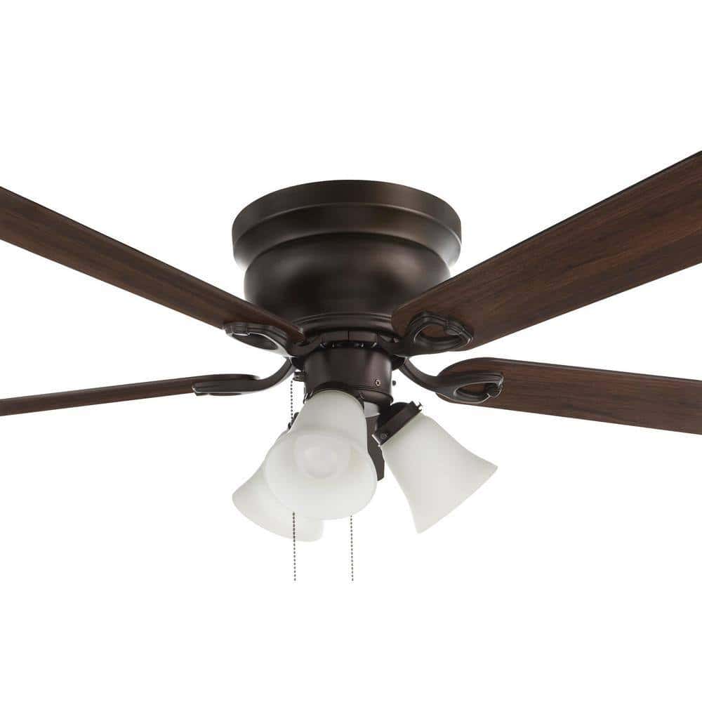 Clarkston II 44 in. LED Indoor Oil Rubbed Bronze Ceiling Fan with Light Kit