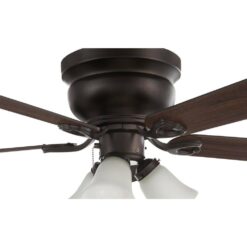 Clarkston II 44 in. LED Indoor Oil Rubbed Bronze Ceiling Fan with Light Kit