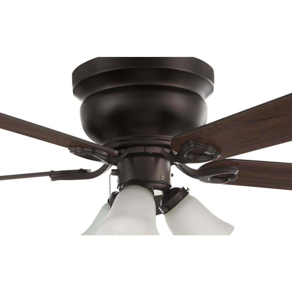 Clarkston II 44 in. LED Indoor Oil Rubbed Bronze Ceiling Fan with Light Kit