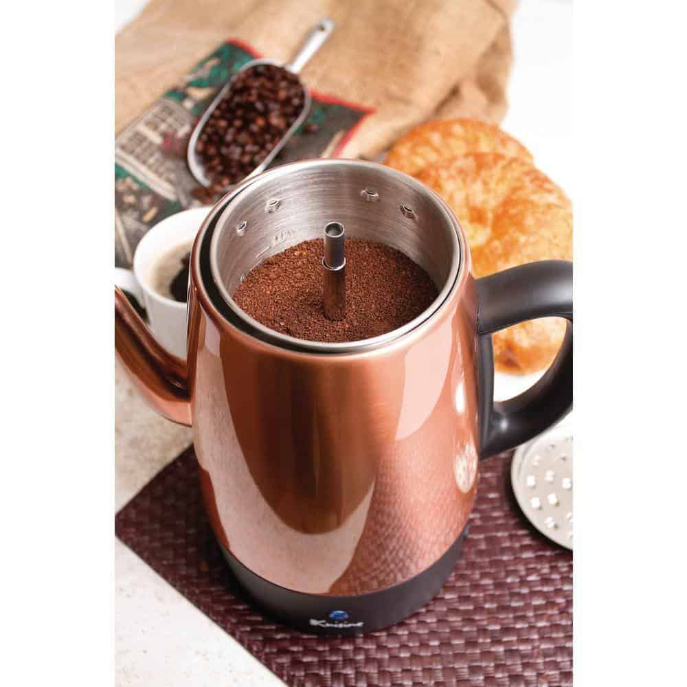 Euro Cuisine PER08 8-Cup Copper Electric Percolator