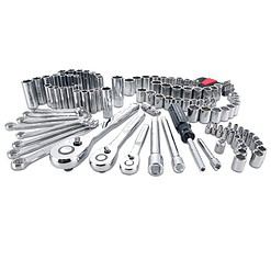 Craftsman 1/4, 3/8 and 1/2 in. drive Metric and SAE 6 and 12 Point Mechanic's Tool Set 135 pc
