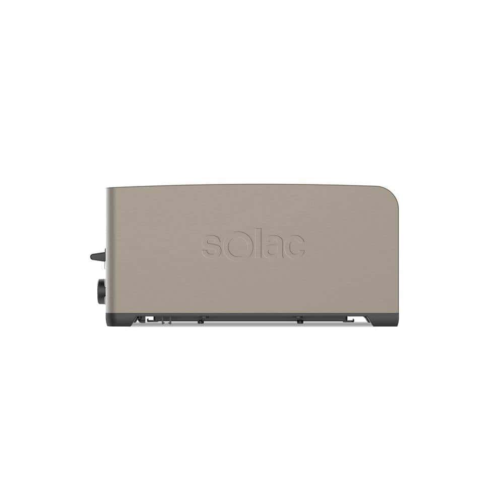 SOLAC 4-Slice Stainless Steel Toaster Extra Wide Slots, 1300-Wat