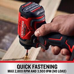 Craftsman V20 1/4 in. Cordless Brushless Impact Driver Kit (Battery & Charger)