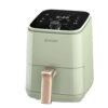 MOOSOO XMKJ-CA0113001 2 qt. Premium Green Air Fryer for 1-2 People with Timer, Temperature Controls, Recipe Book, 1200-Watt