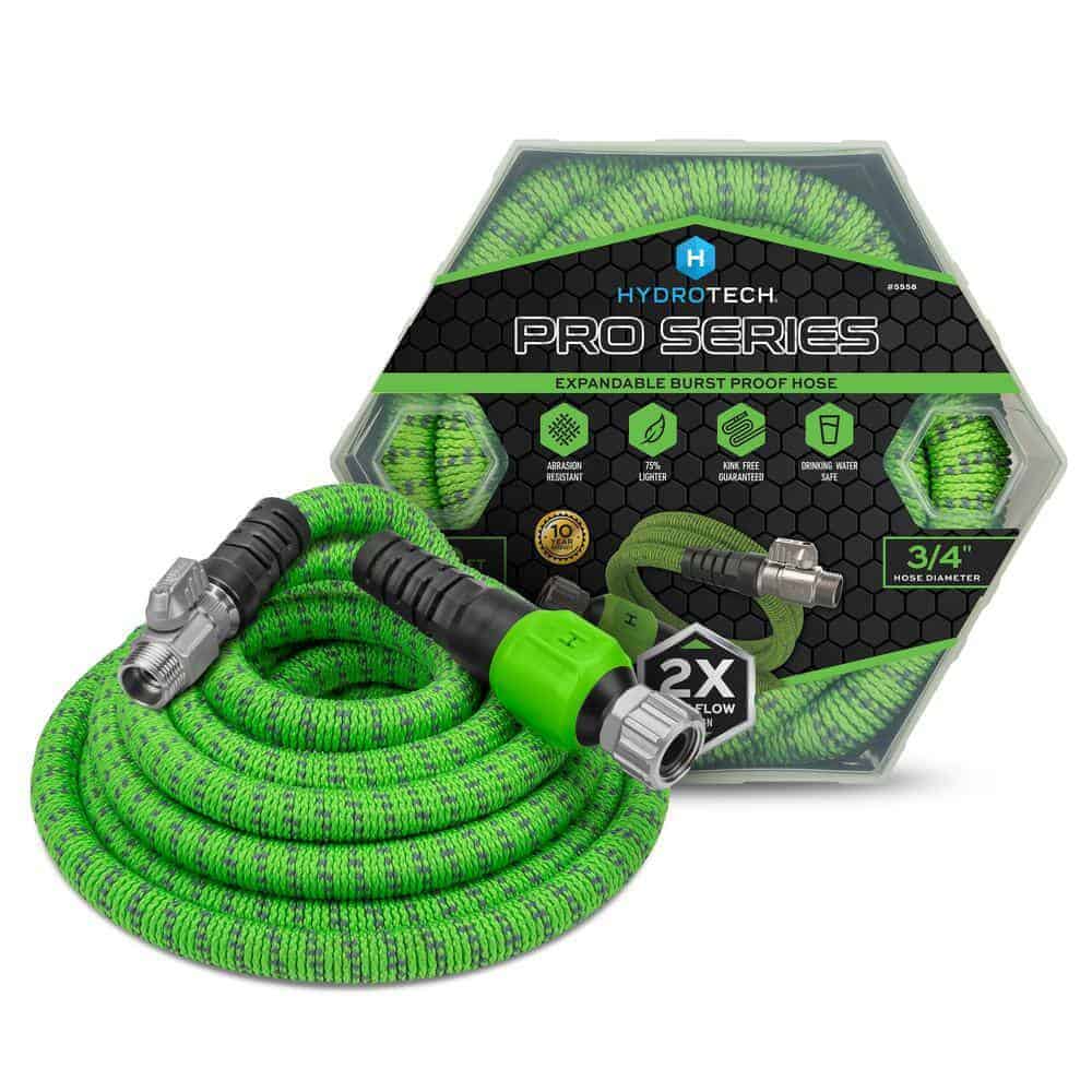 Hydrotech 5558C3 Pro Series 3/4 in. Diameter x 50 ft. Burst Proof Expandable Garden Water Hose