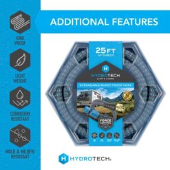 Hydrotech 8988C4 5/8 in. Dia x 25 ft. Burst Proof Expandable Garden Water Hose