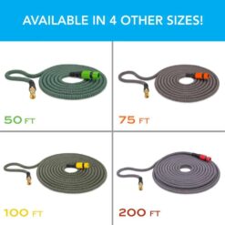 Hydrotech 8988C4 5/8 in. Dia x 25 ft. Burst Proof Expandable Garden Water Hose
