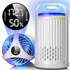 CreateFun Bug Zapper Indoor with Temperature & Humidity Sensor, Fly Trap Indoor, 3-in-1 Fruit Fly Trap, White