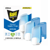 Zevo Flying Insect Trap, Fly Trap, Fruit Fly Trap (2 Plug-in Bases + 2 Refill Cartridges)