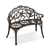 Yaheetech Patio Garden Bench Park Bench Outdoor Benches, Aluminium Patio Yard Bench, Bronze
