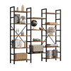 IRONCK Bookcases and Bookshelves Triple Wide 5 Tiers Industrial Bookshelf